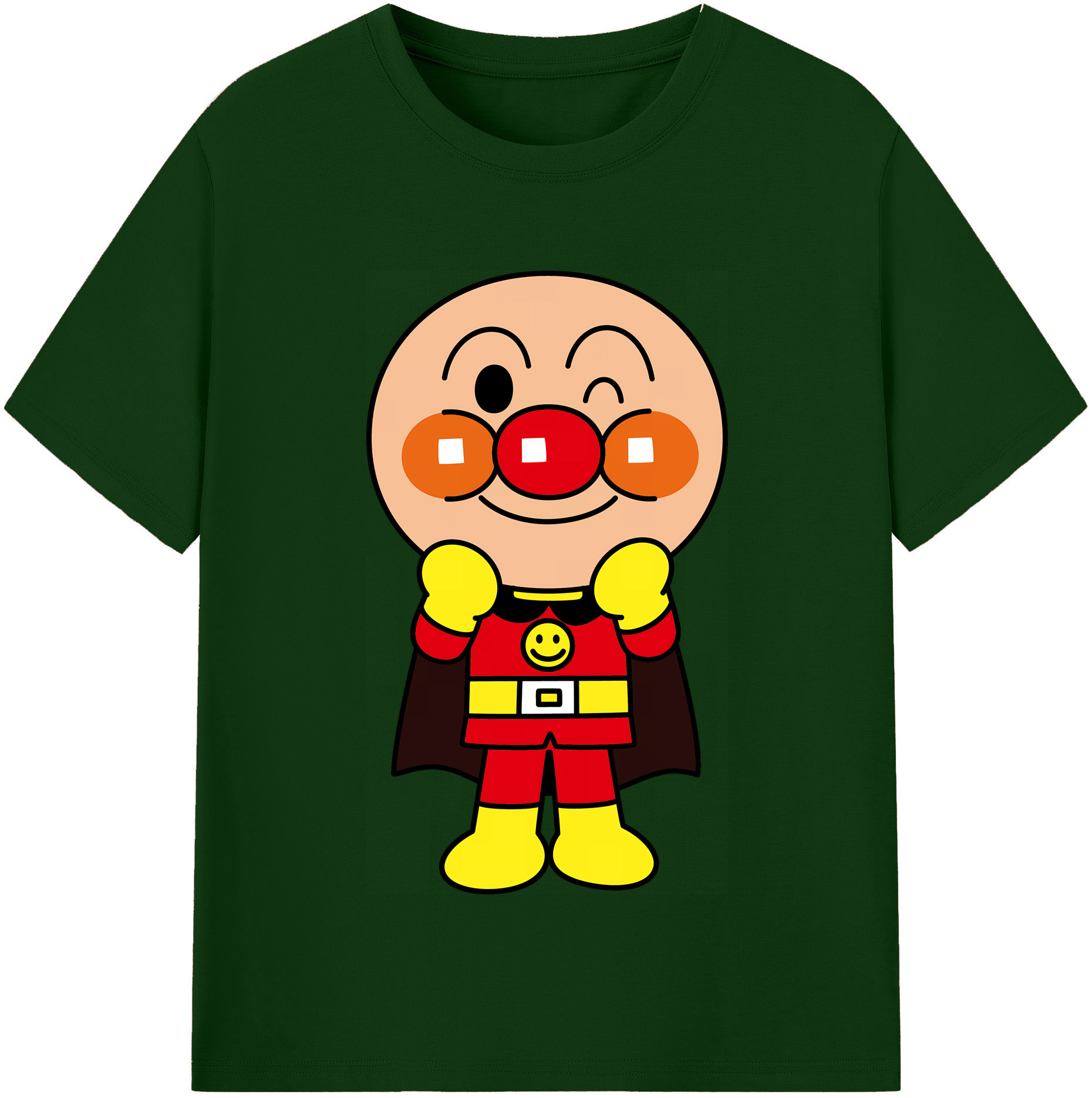（画像用） アンパンマン Anpanman 綿100％半袖Tシャツ（フロントプリント）